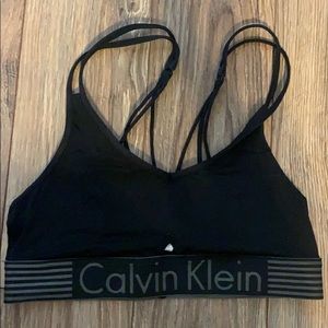NWOT Calvin Klein strappy sports bra
